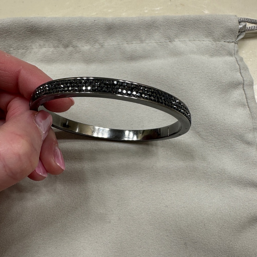 Henri Bendel Black Crystal Bangle Pre-owned